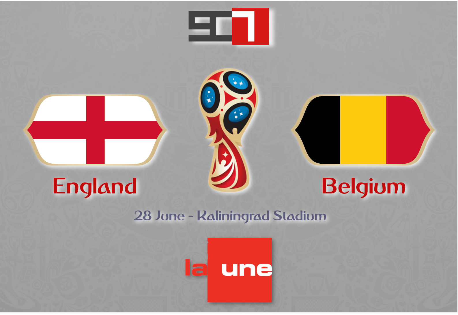 England v. Belgium FIFA World Cup Russia 2018 (TV Belgium) saldanaca